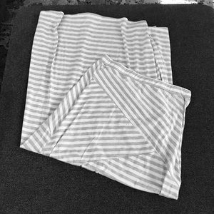 Grey and White Maxi Skirt